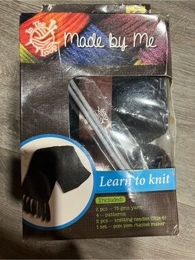 'Made by Me' Learn to Knit Kit – Black